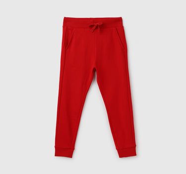 Solid Regular Fit Mid Rise Trackpants