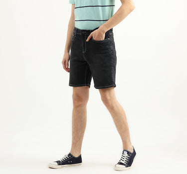 Men Solid Slim Fit Shorts