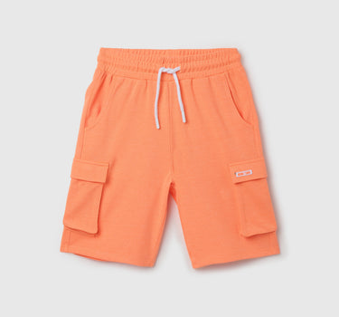 Solid Regular Fit Mid Rise Shorts