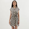 Spread Collar Polka Print Dresses