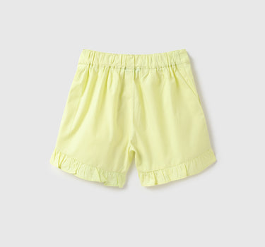 Girls Solid Regular Fit Shorts