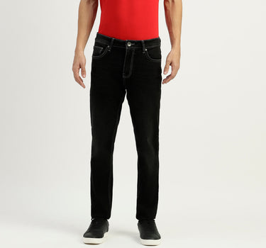 Solid Mid Rise Skinny Fit Jeans