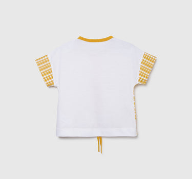 Regular-Fit Crew Neck Striped Top