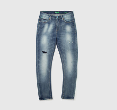 Men Solid Carrot Fit Jeans