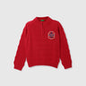 Boys Self Design High Neck Sweater