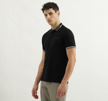 Jacquard Polo Collar Shirt