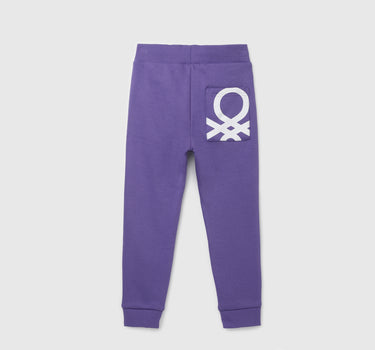 Boy's Solid Regular Fit Joggers with Drawstring Closure