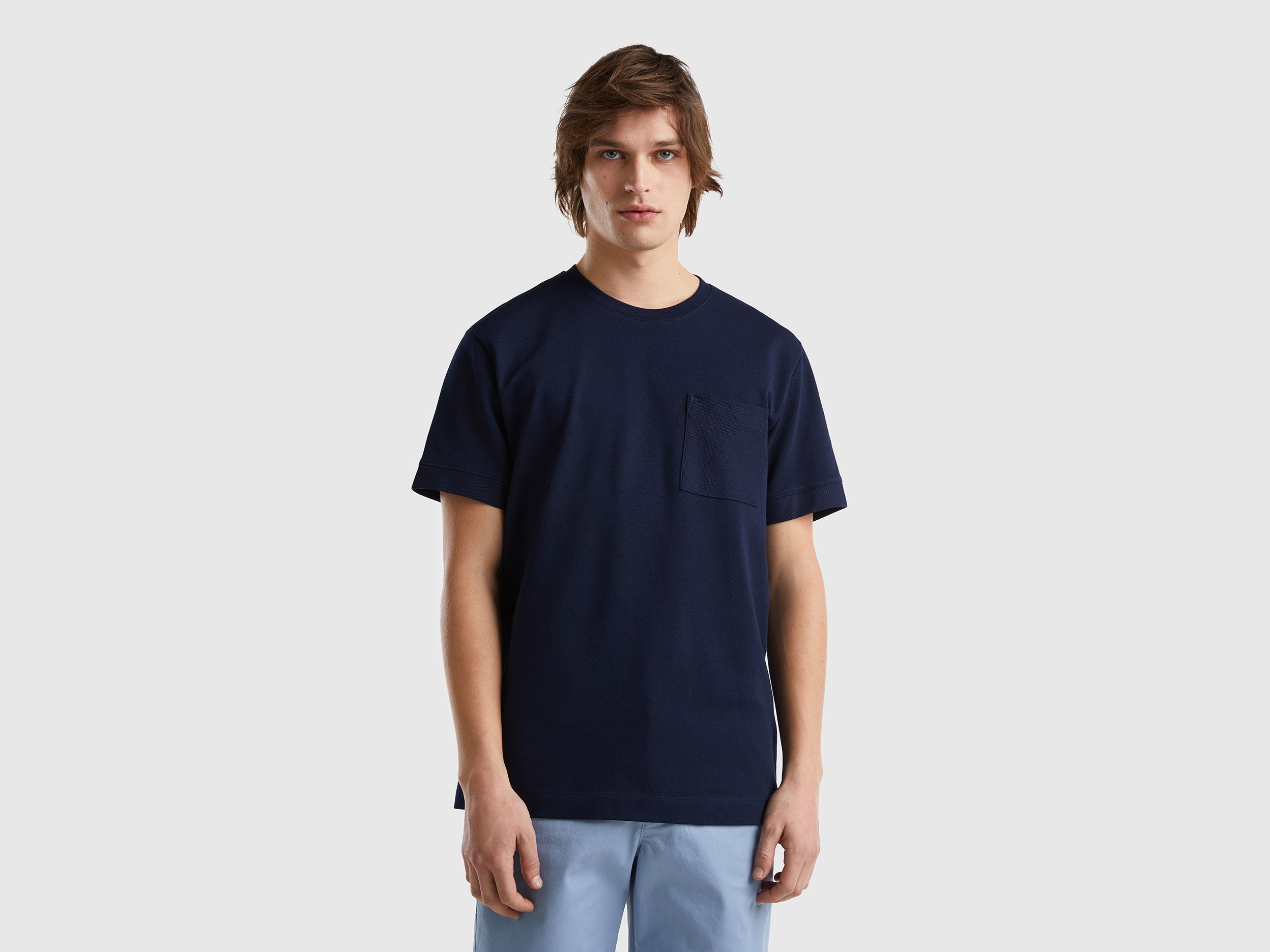 100% COTTON T-SHIRT WITH POCKET