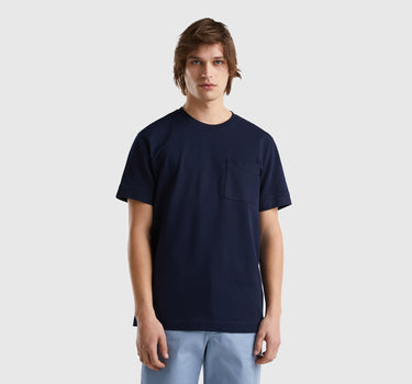 100% COTTON T-SHIRT WITH POCKET