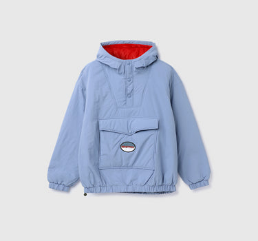 Hood Solid Snap Button Jacket