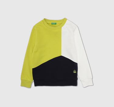 Boys Long Sleeve Colourblocked Sweatshirt