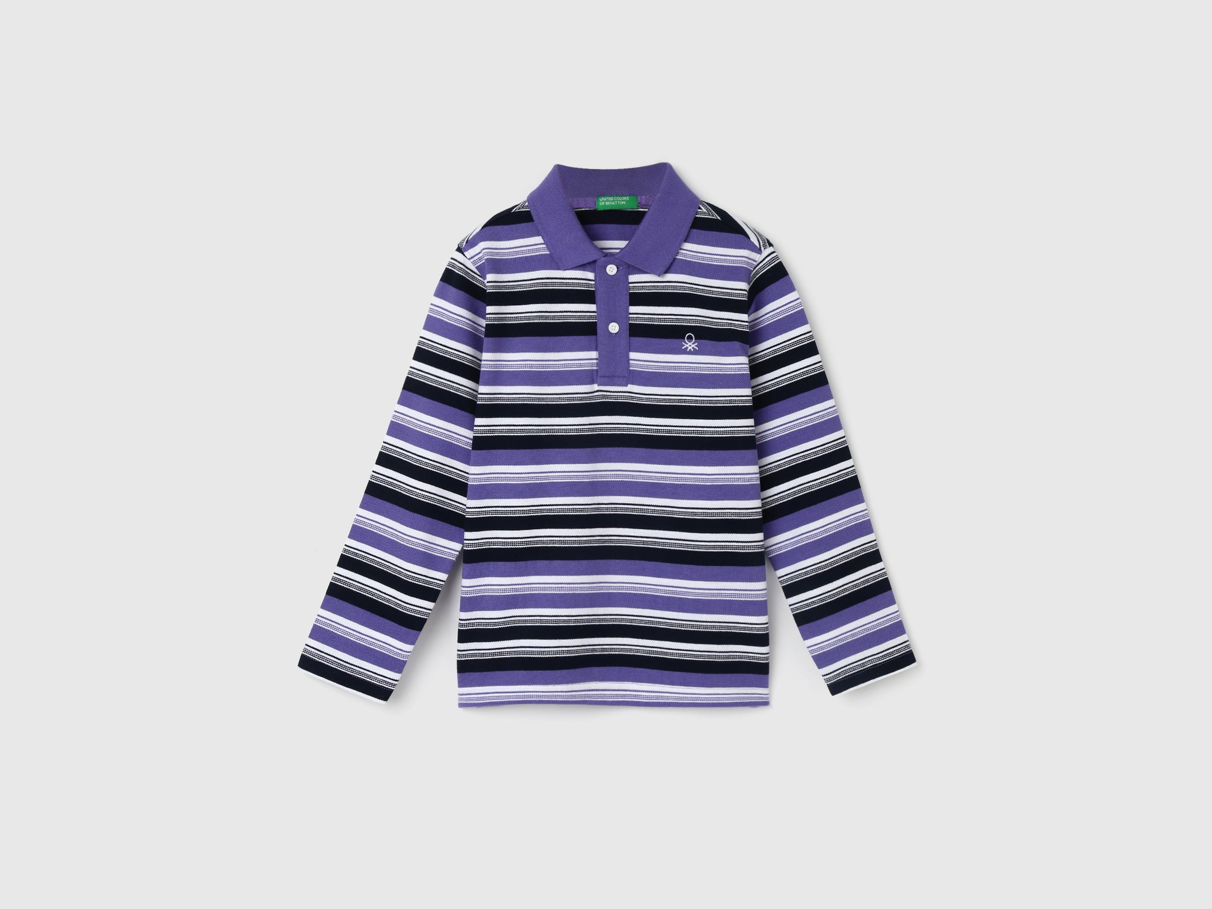 Boy's Regular Fit Polo Collar Striped Tshirts