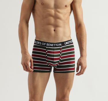 Pack of 3 Solid Colour & Striped Low Rise Briefs