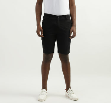 Cotton Solid Regular Fit Mens Shorts