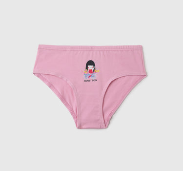 Pack of 2 Little Girl Print Low Rise Briefs