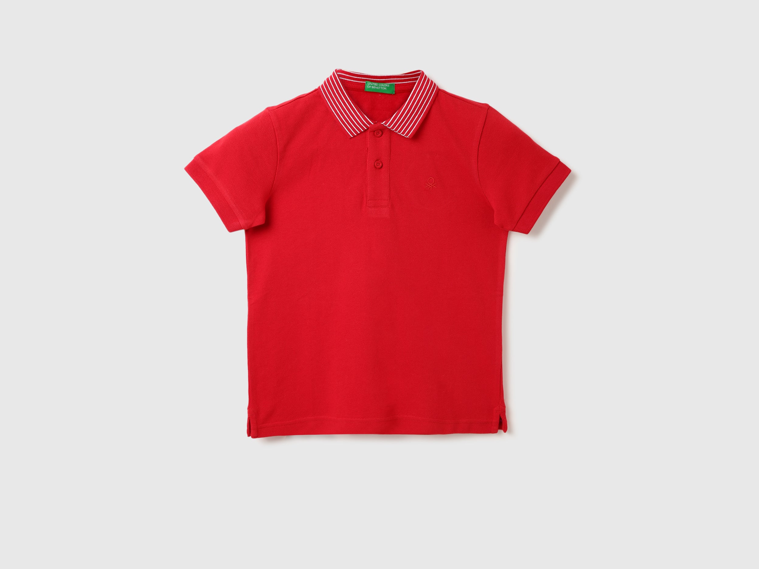 Boys Textured Polo Collar T-Shirt