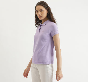 Regular Fit Polo Collar Solid T-Shirt