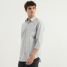 Slim Fit Spread Collar Solid Shirt