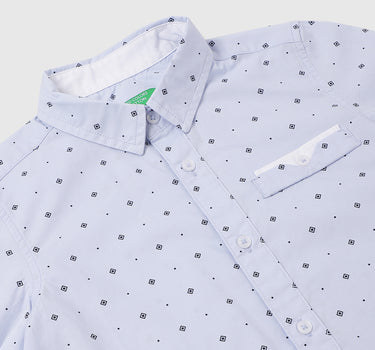 Cotton Printed Spread Collar Boys Shirts