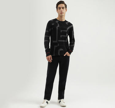 Men's Regular Fit Crew Neck Knitted Sweater