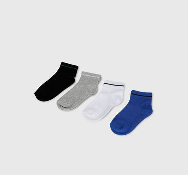 Pack of 3 Solid & Striped Socks