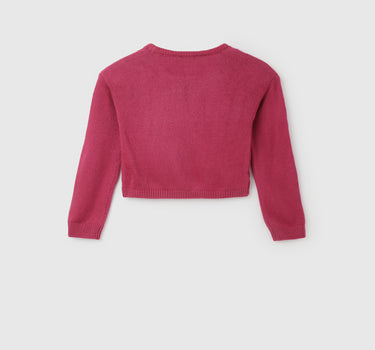 Cropped Fit Round Neck Solid Sweater