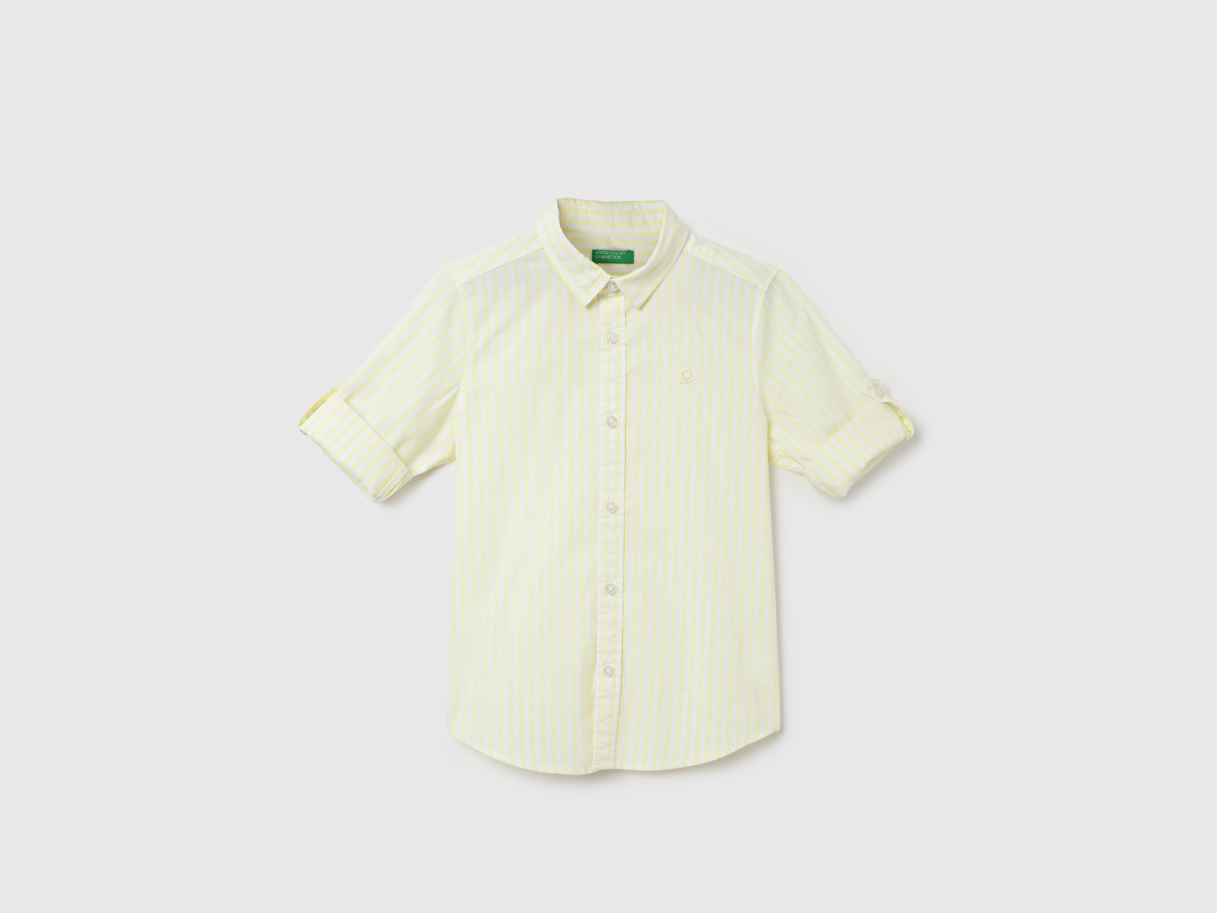 Regular Fit Spread Collar Striped Shirts