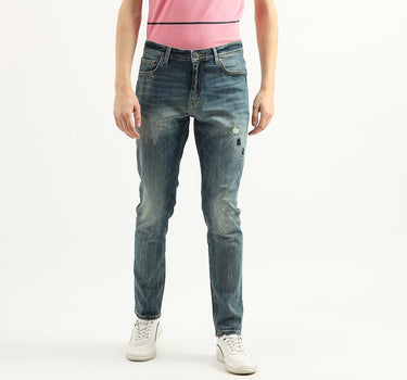 Men Solid Slim Tapered Fit Jeans