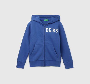 Boy's Regular Fit Hooded Neck Printed Sweatshirt