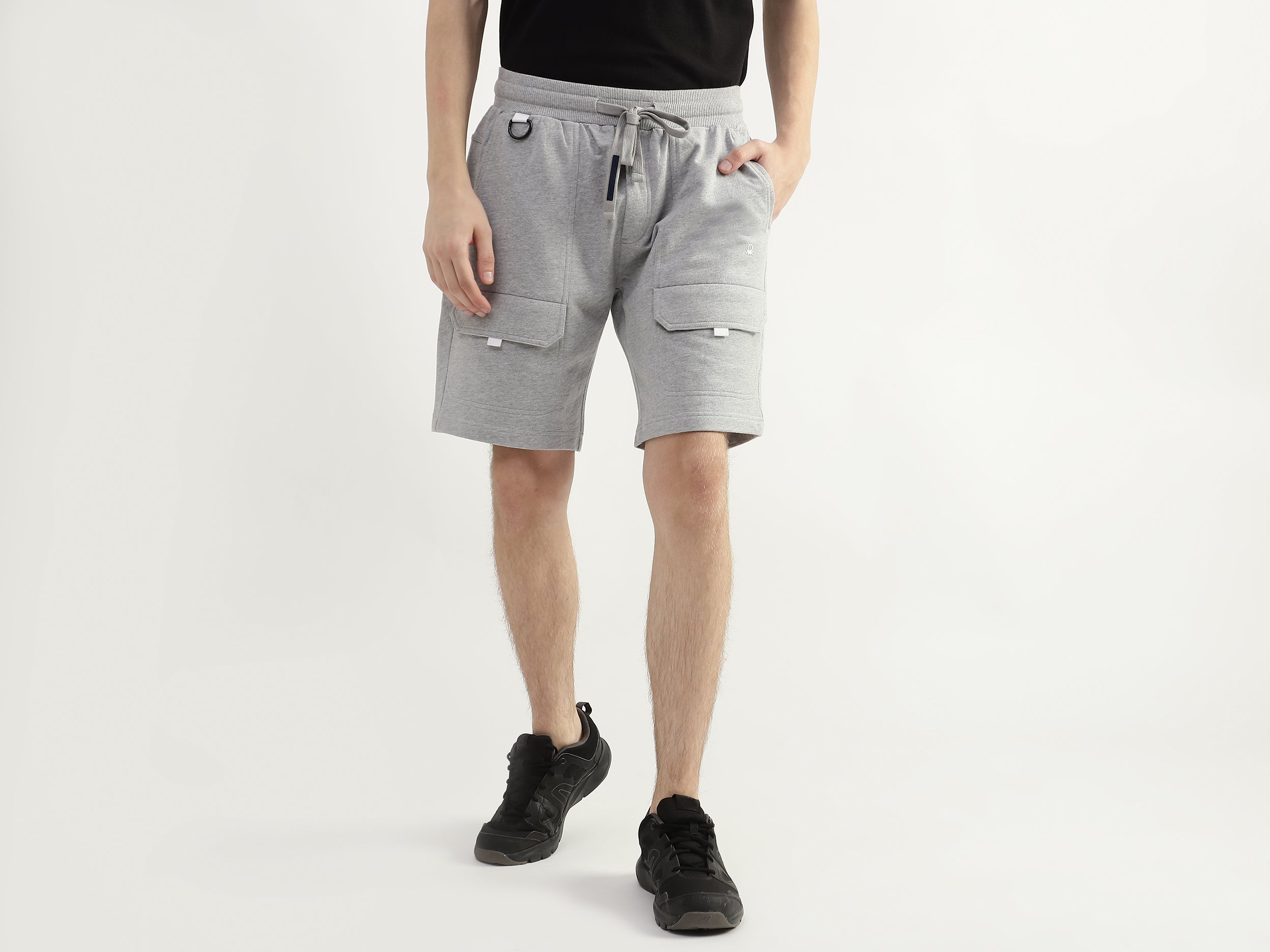 Men Solid Regular Fit Shorts