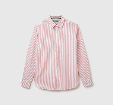 Cotton Striped Spread Collar Mens Shirts