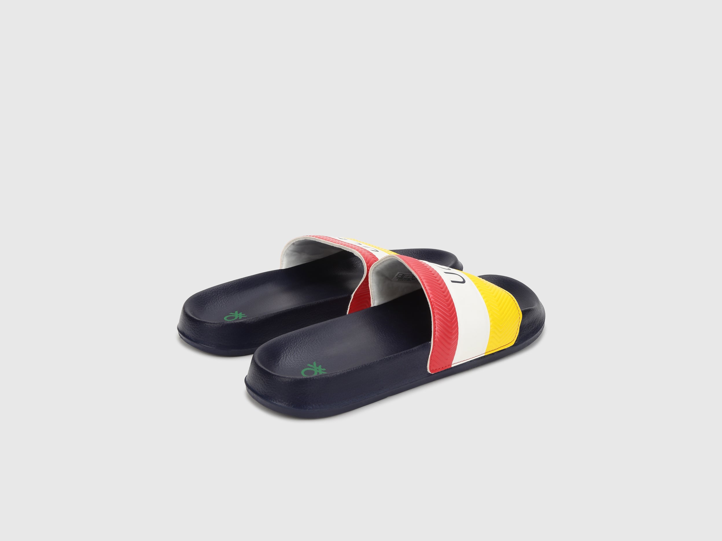 Men Striped Slip-On Sliders - Main Image
