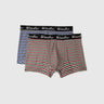 Pack of 2 Striped Low Rise Boxer Briefs