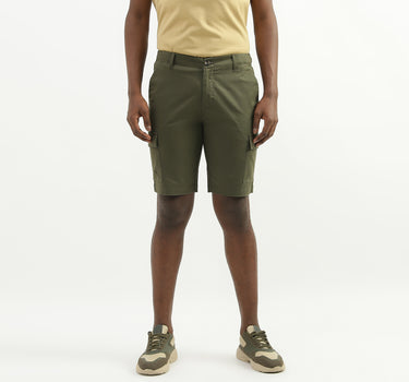 Cotton Solid Regular Fit Mens Shorts