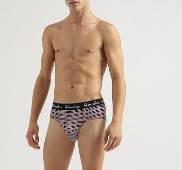 Pack of 2 Striped Low Rise Briefs