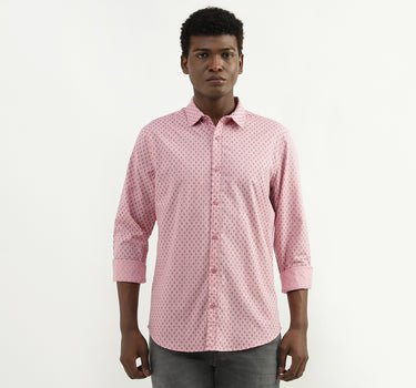 Cotton Printed Spread Collar Mens Shirts