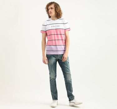 Men Striped Round Neck T-Shirt