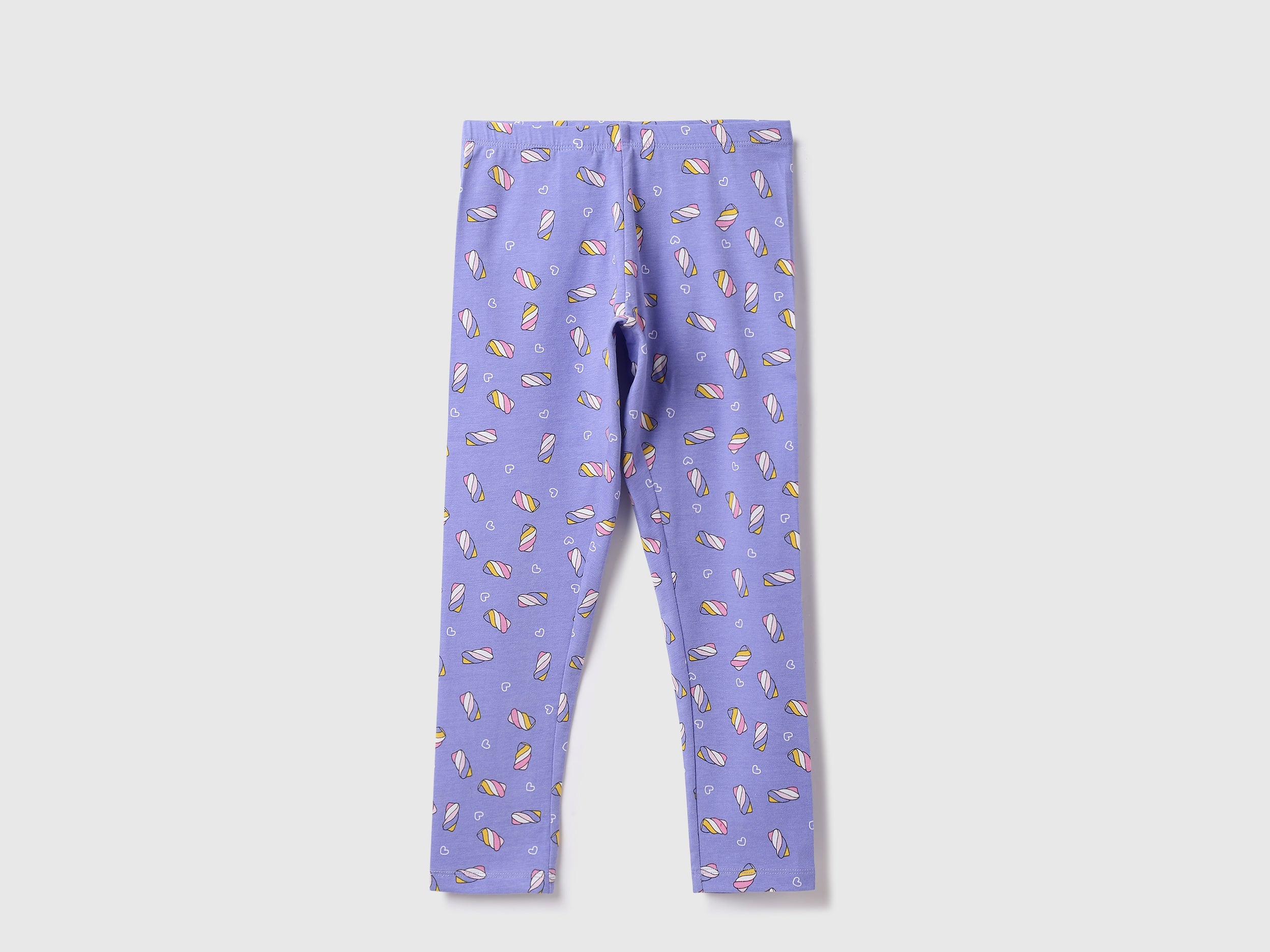 Cotton Blend Printed Regular Length Girls Trousers