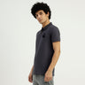 Regular Fit Ribbed Collar Solid T-Shirt