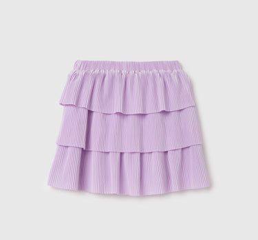 Solid Regular Fit Mid Waist Skirt