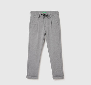 Textured Regular Fit Trousers