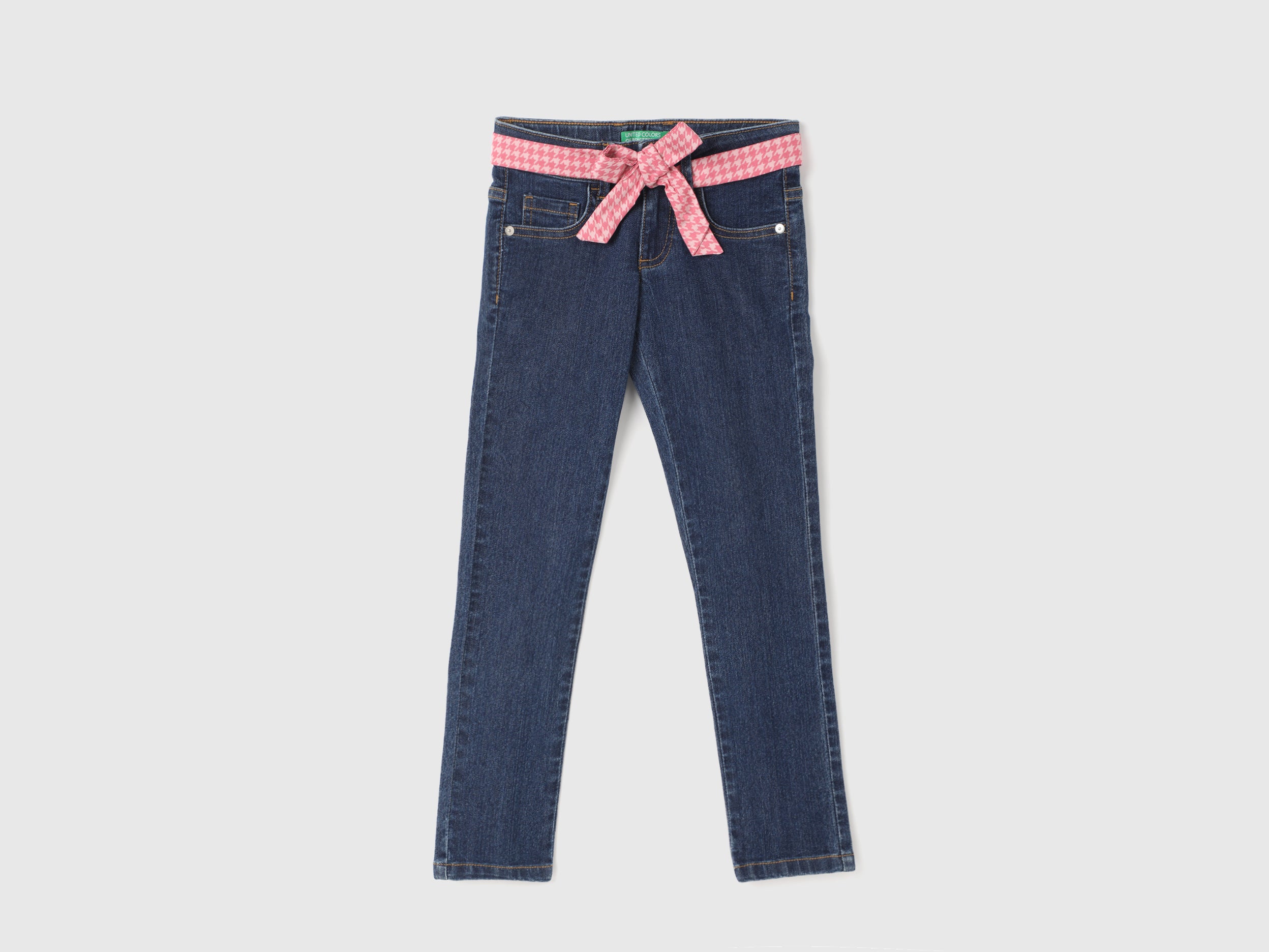 Girl's Solid Slim Fit Jeans