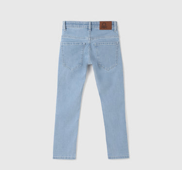 Boy's Solid Slim Fit Jeans