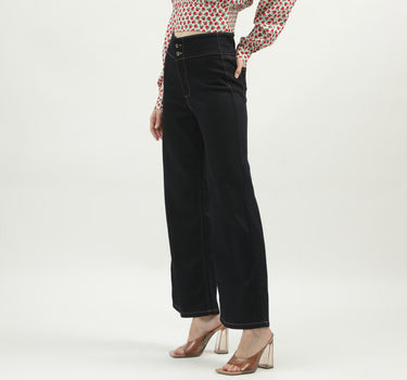 Women's Solid Regular Fit Trousers