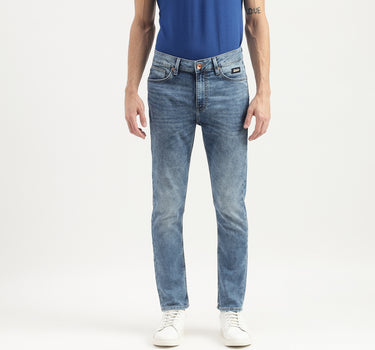 Stone Wash Low Rise Slim Fit Jeans