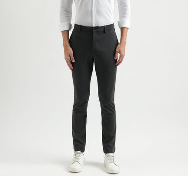 Solid Pattern Slim Fit Trousers