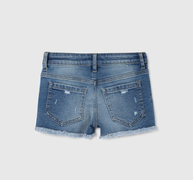 Girl's Solid Regular Fit Shorts