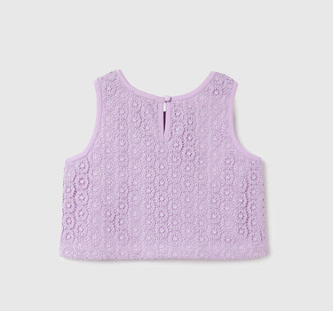 Regular Fit Square Neck Embroidered Tops