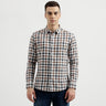 Men's Slim Fit Full Sleeves Checked Shirt