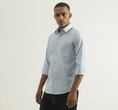 Mens Slim Fit Solid Shirt